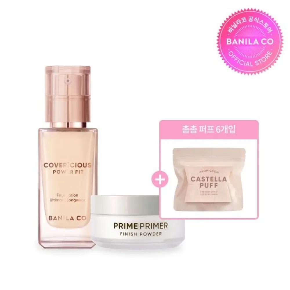 

(Совершенно новый) Тональная основа Coverlicious Power Fit 30 мл + Пудра-праймер Prime 12 г Foundation 23 Medium + Powder 12g