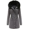 Women's Winter Parka Coat Thickened Fleece Lined Padded Warm Hooded Long Military Puffer Jacket Faux Fur Overcoat Casual Fashion Outdoor Outerwear New