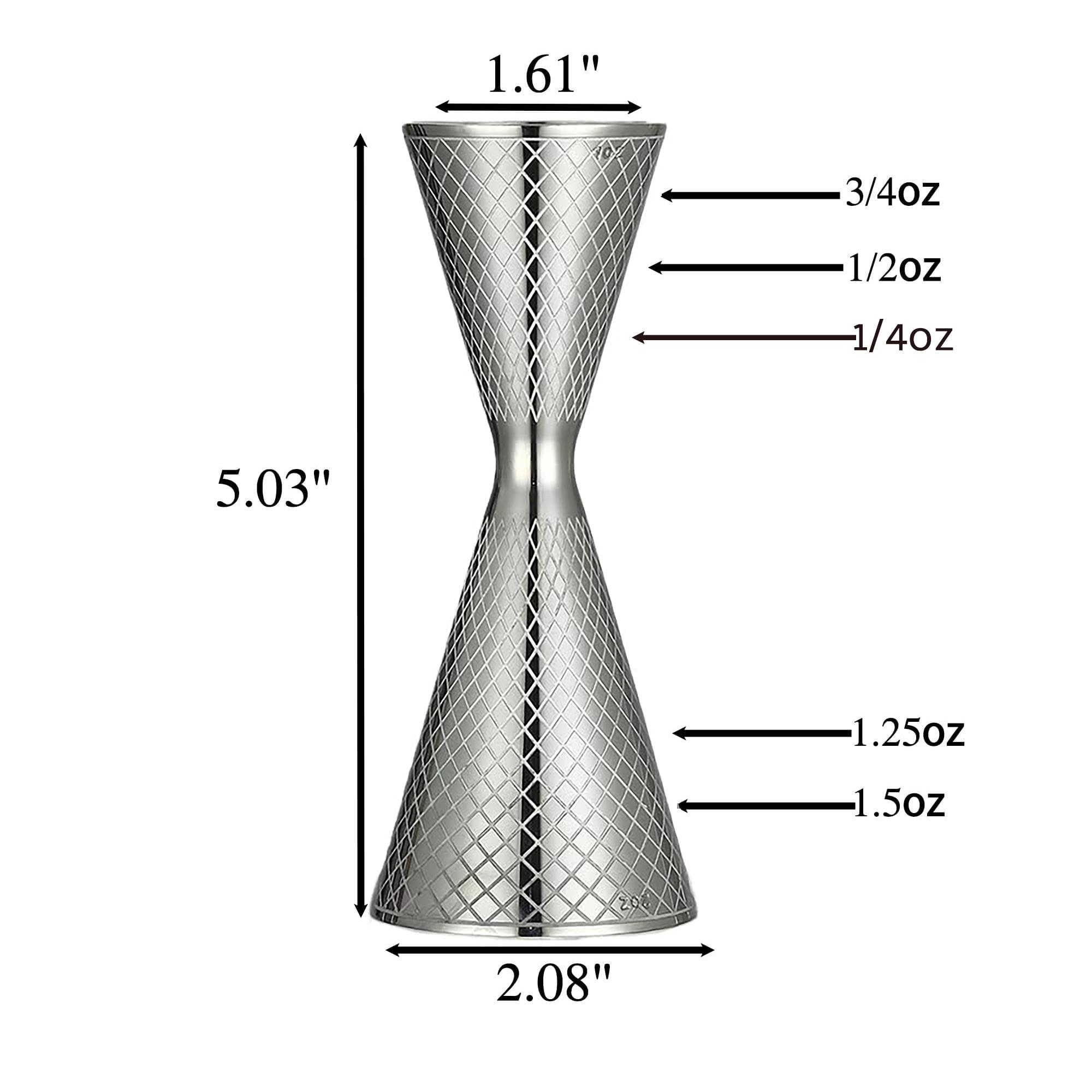 Джиггер Тики из нержавеющей стали Джиггер для коктейлей Барные мерные стаканчики Барные инструменты Барные аксессуары