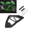 Front Sprocket Cover CNC Aluminium Alloy Engine Chain Guard Replacement for Z250 Z300 Ninja 250 300 2013‑2017Black