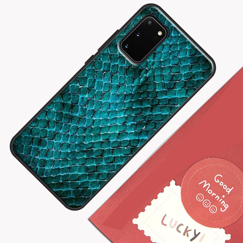 Snake Skin Phone Case For Samsung Galaxy S25 S24 S20 S21 S22 S23 Ultra S9 S10 Plus S23 FE Cover Shell