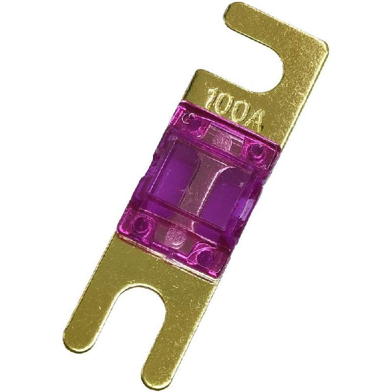 (Pack of 5 pcs) Mini ANL Fuse 100 AMP Car Audio Fuse 100A Gold Plated 100 Amp