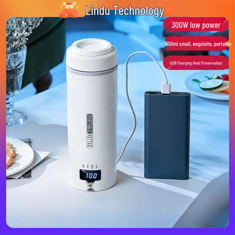 Kompakter Smarter Elektrischer Wasserkocher & Thermoskanne für Zuhause, Büro und Reisen