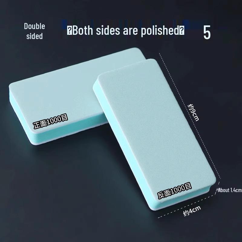 Double-Sided Wenwan Polishing Pad: Sponge Sandpaper & Grinding Tool for Plastic Jade.