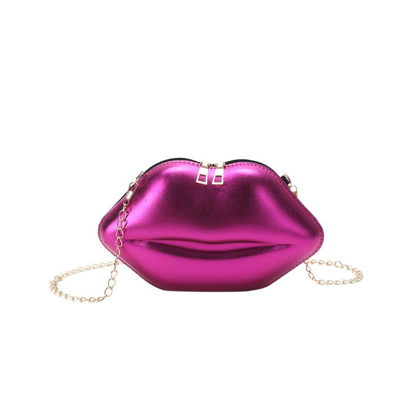 Personalized Creative Lip Bag 2025 Summer Japanese Cartoon Girl Candy Color Foreign Style Chain Shoulder Mini Bag Tide