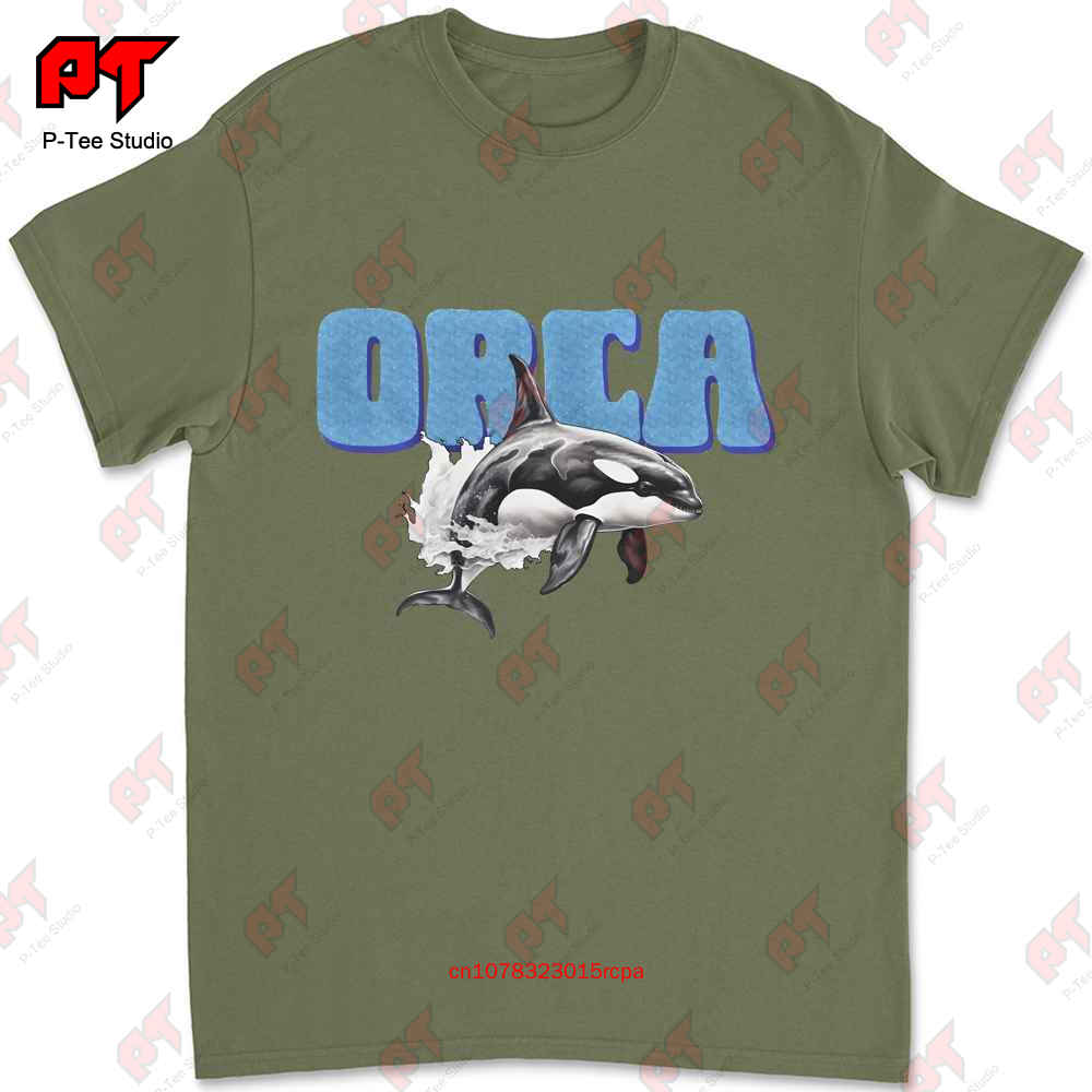 

Orca T Shirt Heavy Cotton Killer Whale Sea I0SX 4XL