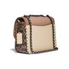 Coach Madison 23 Camellia Metal Buckle Flap Chain Studded Snake Detail Leather Crossbody Bag Medium Women Crossbody Bag Milk-Tea C3758-V5SNE