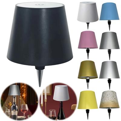 Kabellose Flaschenlampe Tischlampe Kabelloses Stimmungslicht Wiederaufladbare Touch-Lampen 3 Lichtfarben für Restaurant & Bar Party Dekorativ