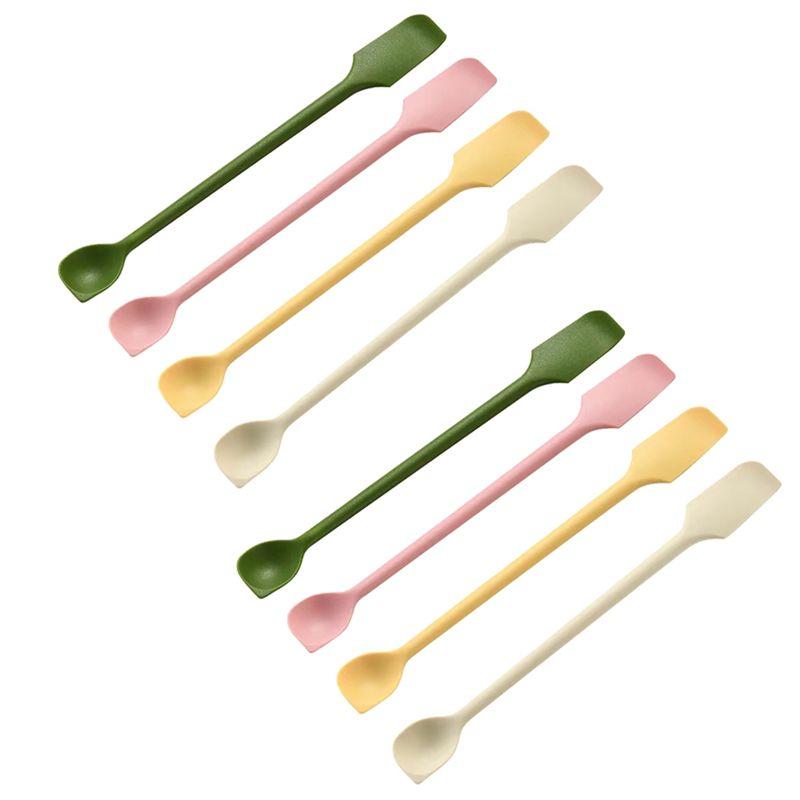 AAAF Silicone Scraper Set Double Scraper Jam Cream Deep Bottle Extended Spatula Jam Spoon Spatula Cake Scraper
