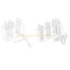 Acrylic Test Tube Flower Vase With Easy Assembly Stand, Holds 8 /12 Tubes for Creative Decoration