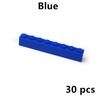 30Pcs Thick Building Bricks 1x8 Dots DIY Educational Construction Toys for Children