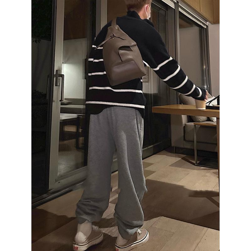 Herren warmer modischer Übergröße schwerer Pullover weicher hochwertiger Stoff Halbreißverschluss Revers Pullover locker lässig Sport Langarm Strickware