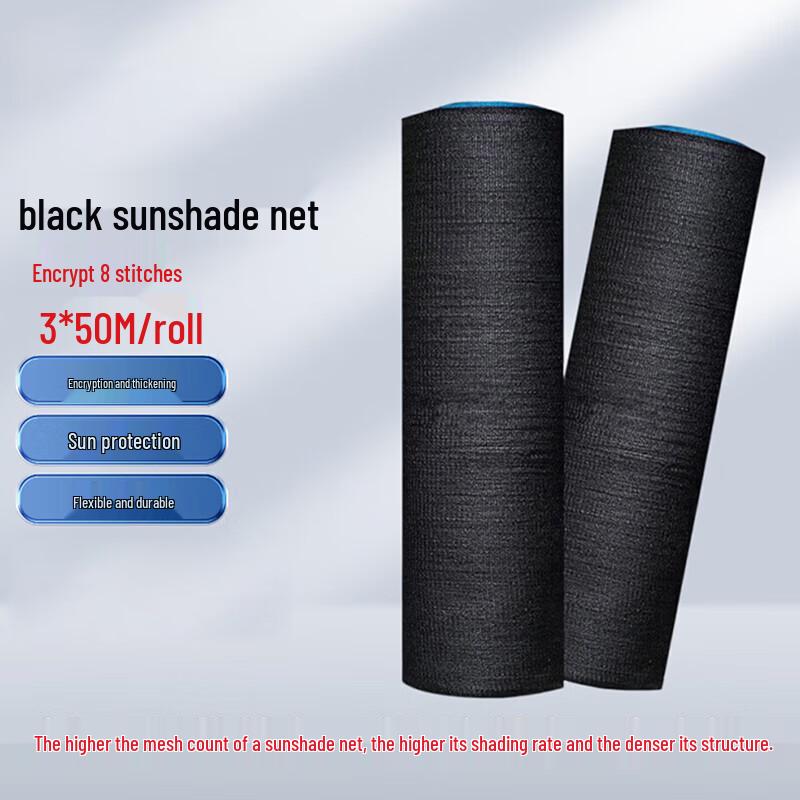 Heavy-Duty Black Sunshade Net