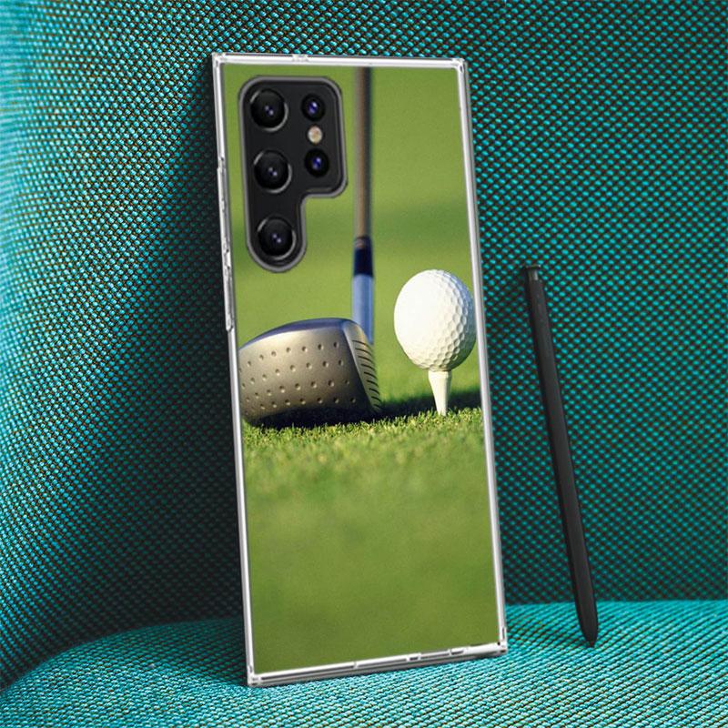 Leisure Advanced Sports Golf Capa Phone Case For Samsung S26 Ultra S25 Edge Galaxy S23 S21 S20 S24 FE S22 S10 Plus Cover Clear T