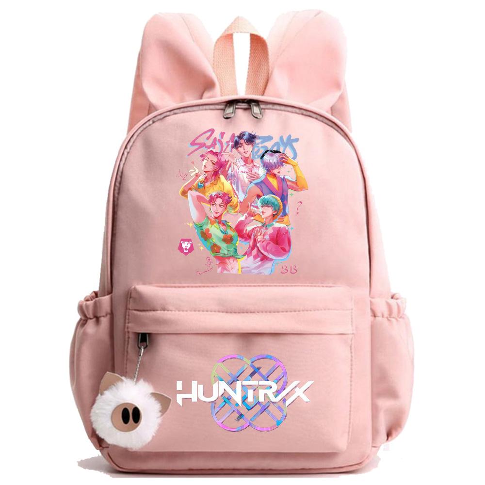 

K-Pop Printed Waterproof Backpack Student Teenager Bookbag for Boy Girl Bookbag Schoolbag Women Large Capacity Travel Bag Kid Gift Mochila
