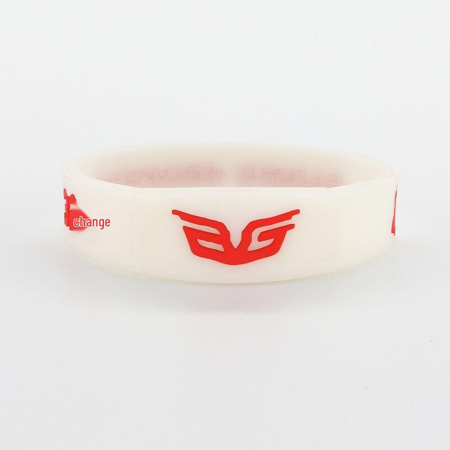 NBA Luminous Silicone Bracelet: Curry, Durant, James, Irving Edition, 20cm Snap Closure.