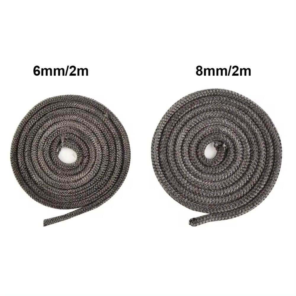 1Pcs Furnace Door Seal Woodburning Stove Rope Sealing Rope Fireproof Fiberglass Fireplace Sealing Rope