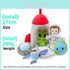Space Monkey Stuffed Animal Set With Pp Cotton For Kids And Gift Use