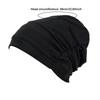 Comfortable Vintage Hijab Caps Elastic Soft Polyester Islamic Headband Breathable Wrap Style Cancer Chemo Hat Hair Loss