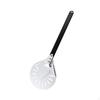 Perforated Pizza Peel Lightweight with Hanging Loop for Home Cooks L Blk Handle
