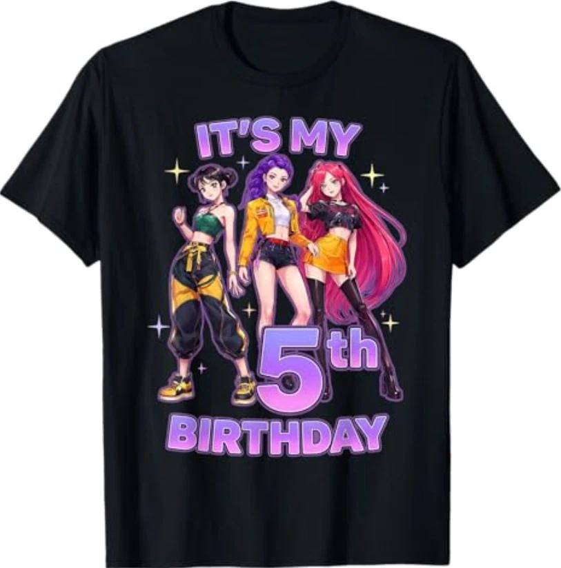 5 Years Old Birthday K pop 5th Bday Girls K-pop T-Shirt L