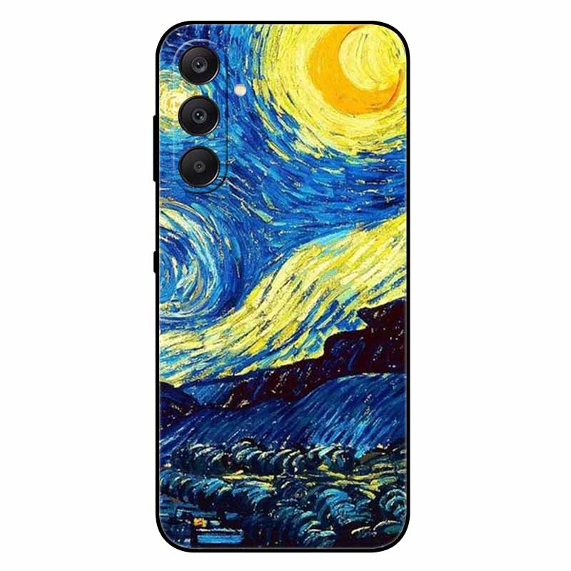 For Samsung A17 5G Case Black Silicone Soft Fashion Animal Back Cover For Samsung Galaxy A17 5G TPU Coque Cute Protective Bumper