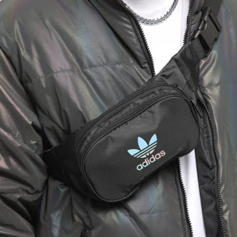Adidas Originals Polyester Oxford Fanny Pack Regular Unisex Black GD4609