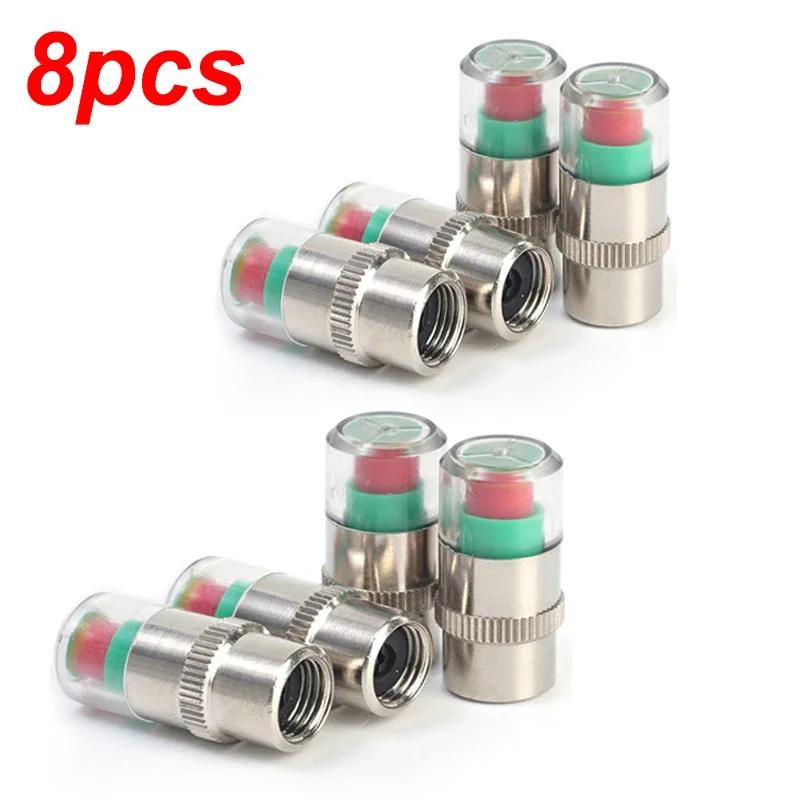 Tyre Pressure Monitoring Alarm Car Motorbike Universal Wheel Valve Cap Tyres Pressure Indicator External Valve Detection Tool
