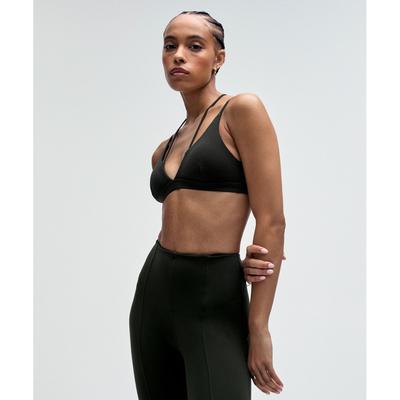 Smoothcover StrAppy BrA  Light Support  A B Cup BlAckened Pine