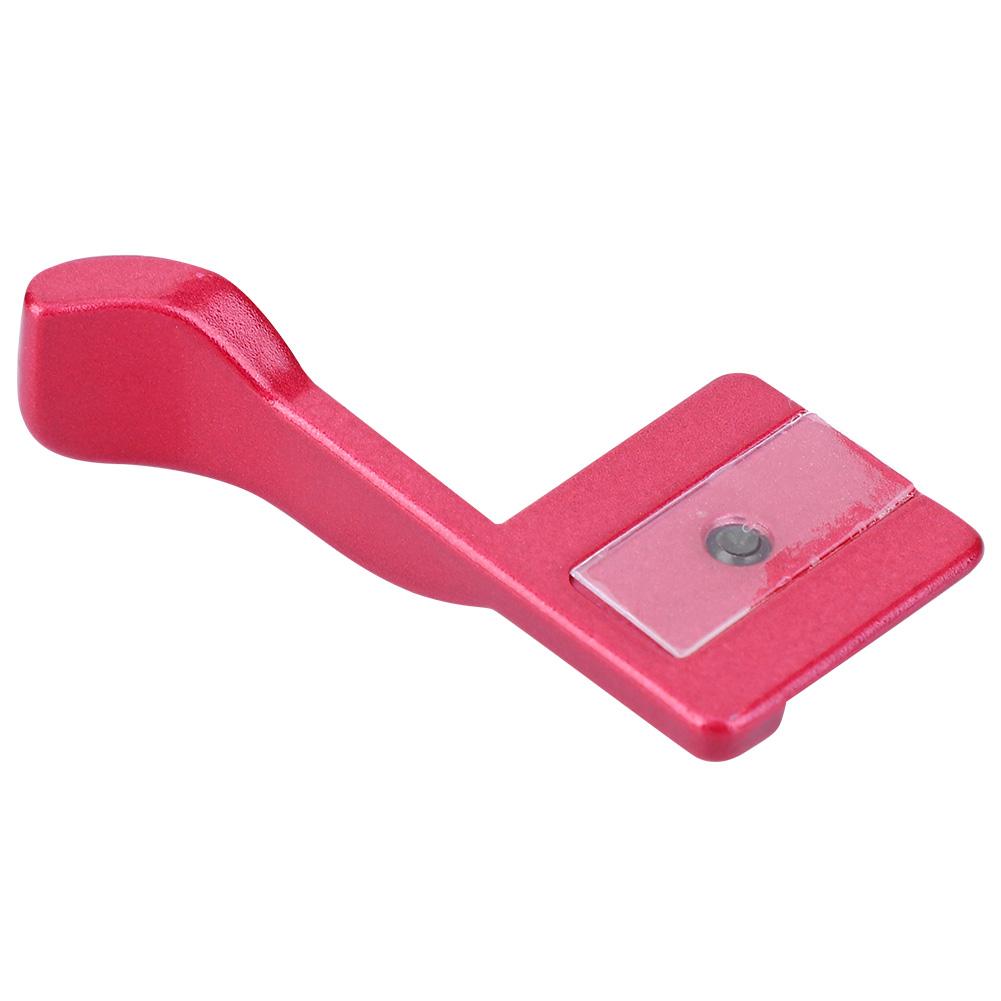 Aluminum Alloy Finger Thumb Grip Hot Shoe Mount Holder Bracket for Fuji X100 X100S X E1(red)