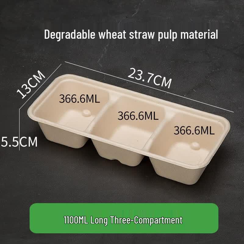 OEING Wheat Straw Disposable Takeout Containers