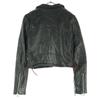 NINE Long Sleeve Double Riders Jacket F Black Side Lace-up Men's Used