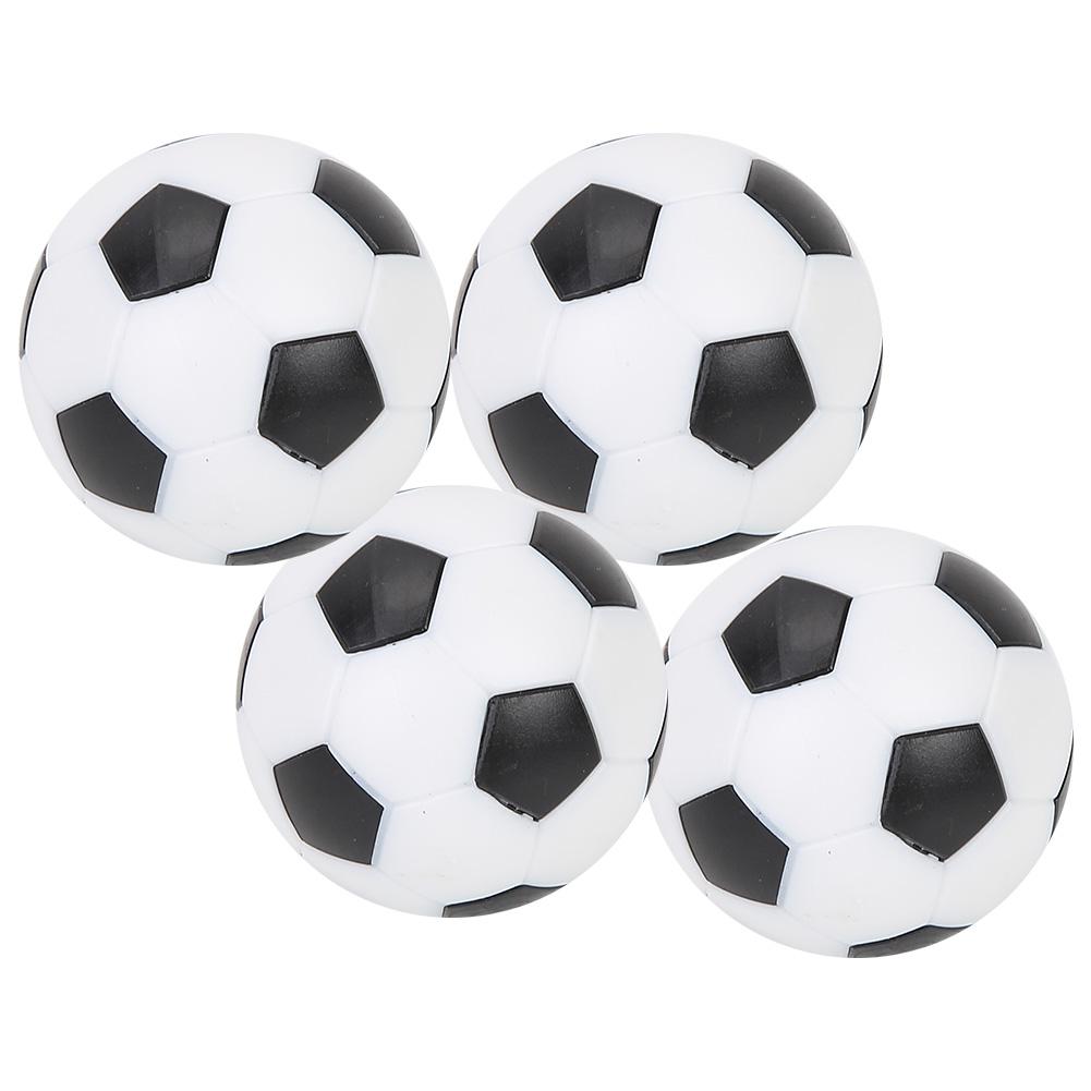Table Soccer Foot s Replacement Plastic Black and White Soccer (4Pcs)