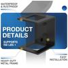 Heavy Duty 2in Trailer Hitch Storage Bracket 150lb Load Capacity for Secure Mounting and Easy Installation On Truck Beds