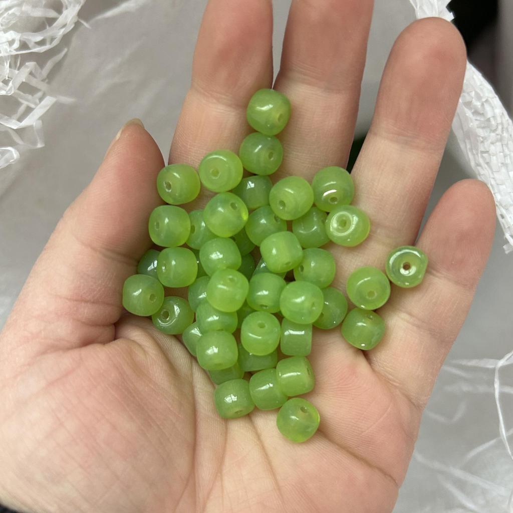 Multi-Color 6x8mm Glass Barrel Beads for Jewelry Making