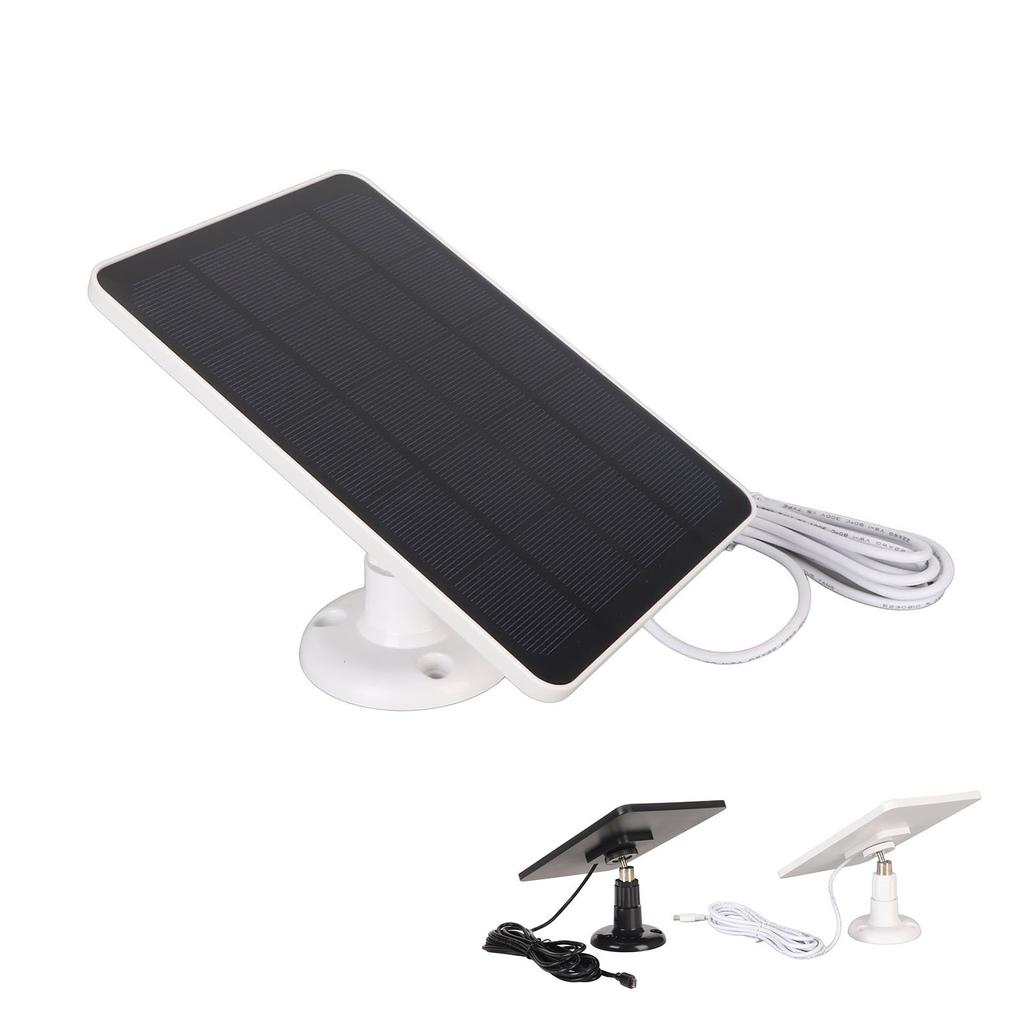 Kamera-Solarpanel, IP65, wasserdicht, Kamera-Ladegerät, 5 V, 4 W, hohe Effizienz für USB C