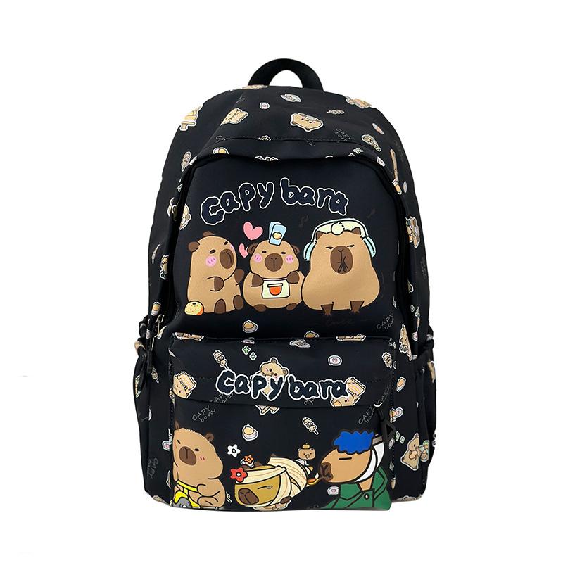 

New backpack for grades 3-5 large-capacity primary and secondary school students schoolbag casual cartoon backpack чорний