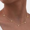 Minimalist Bow Necklaces for Women,Stainless Steel Gold Color Rolo Chain Necklace,Fashion Waterproof Jewelry Gift