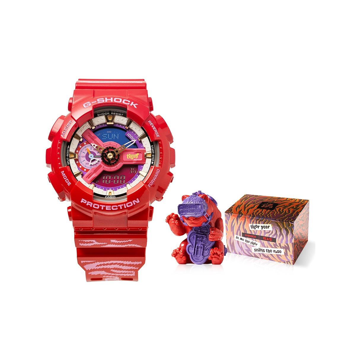 

Casio G-Shock Youth Series 200M Water Resistant Quartz Movement Resin Strap Watch Women watches Red GA-110CCA21-4PFC-PERSON Red