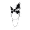 Butterfly Brooch Tassel Pin - Elegant Sweater & Collar Accessory