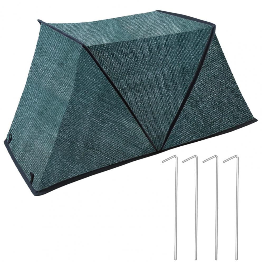 Plant Protection Cover Foldable Plant Shade Tent with Stakes Uv Resistant Sunblock Shade Cloth for Raised Garden Bed