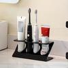 Multipurpose Toothbrush Holder Bathroom Tabletop Multifunctional Drain Rack Household Vanity Desktop Toothbrush Base Support