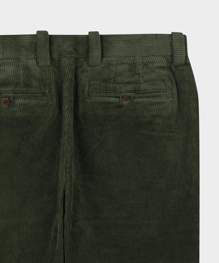 BROOKS BROTHERS Slim Fit 8W Corduroy Pants (Green) (Bbpcmnf402)