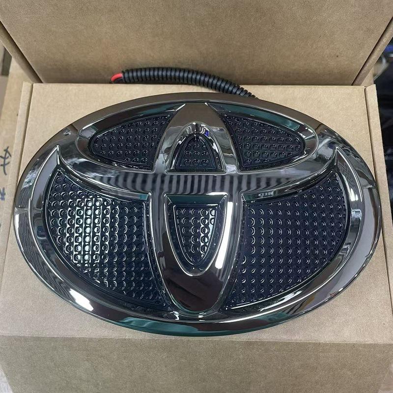 1PC 19x13cm Front LED Glow Logo Badge for 2016-2020 Toyota Land Cruiser & 2018-2020 Prado, Dynamic Lighting Emblem