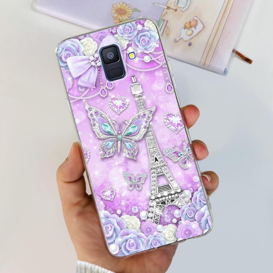 Coques For Samsung Galaxy A6 2018 phone back case SM-A600 A600F for samsung A6 plus 2018 A605 A605F A6+ Fundas protective Cover