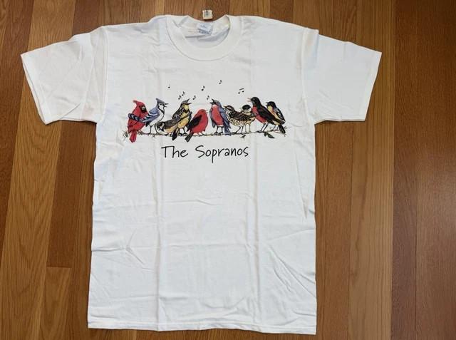 Vintage The Sopranos Birds T Shirt White HBO XXL