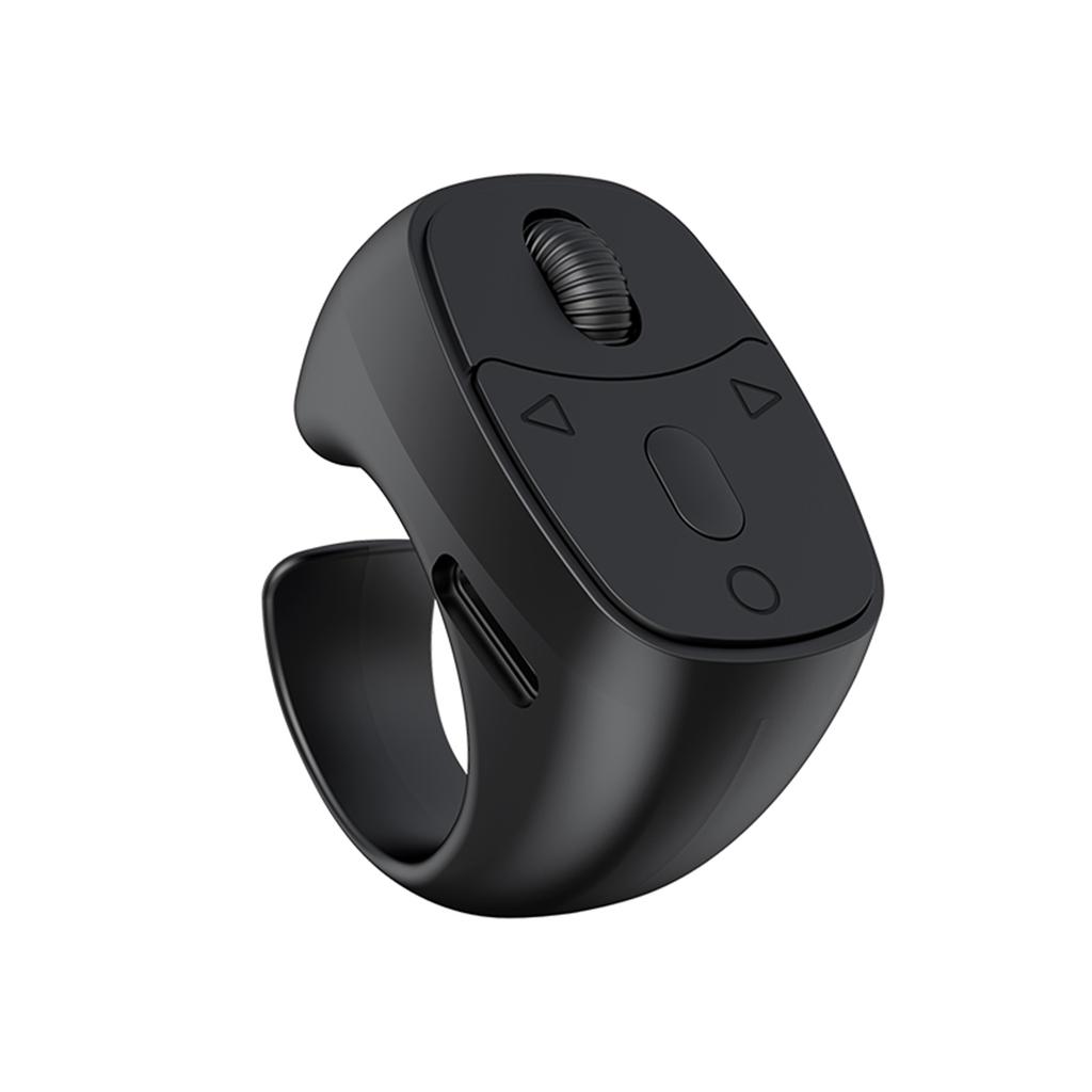 Bluetooth-Compatible 5.3 Fingertip Ring Remote Control Remote Control Mouse Scrolling Ring Wireless Camera Shutter Selfie Button
