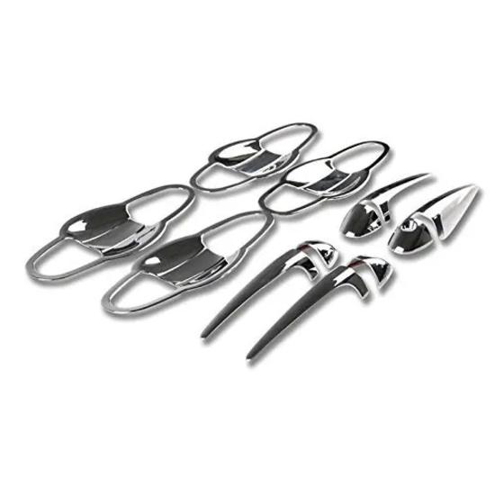 Car Styling ABS Chrome Door Handle & Bowl Decoration Covers Trims For Toyota RAV4 2013-2017