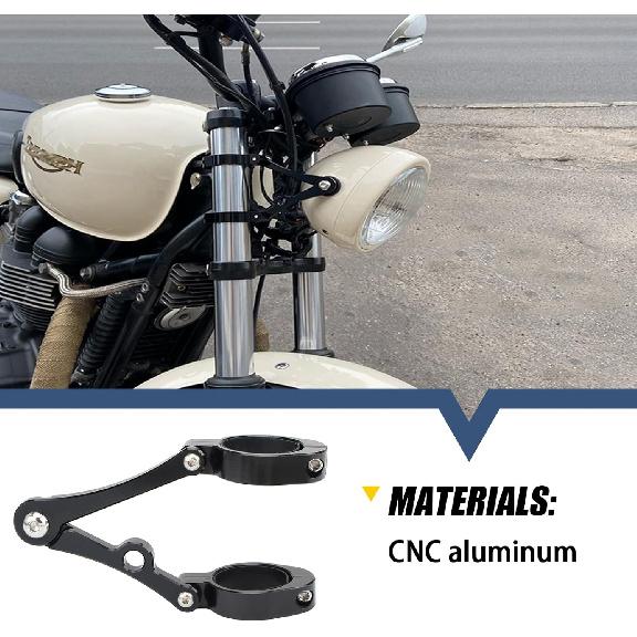 Universal Motorcycle Headlight Bracket 33-37mm Fork Brackets Mount Tube Clamp CNC Black for Harley Indian Victory Honda Yamaha Kawasaki Suzuki Ducati