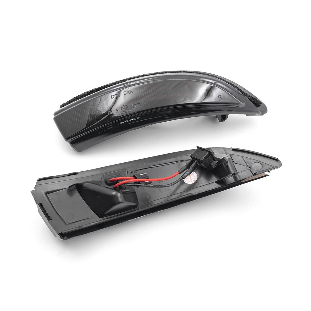 2x Rauchige Dynamische Amber Rückspiegel Seitenblinker Leuchte LED Seitenmarkierungsleuchten für Ford Fiesta 2008-2017 B-Max 2008-2017